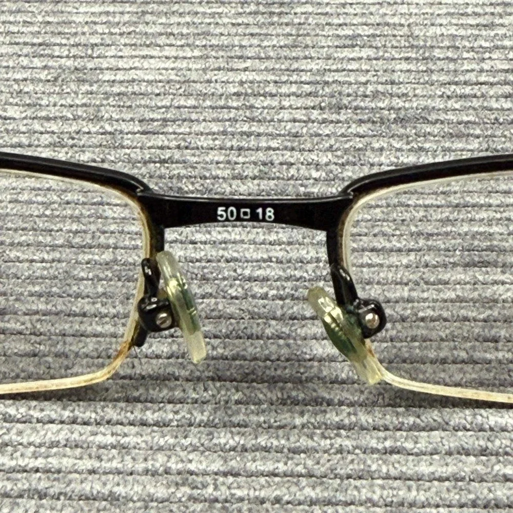 Vogue VO 3626 352 Black Silver Rectangular Y2k Eyeglasses Frames 50-18-135